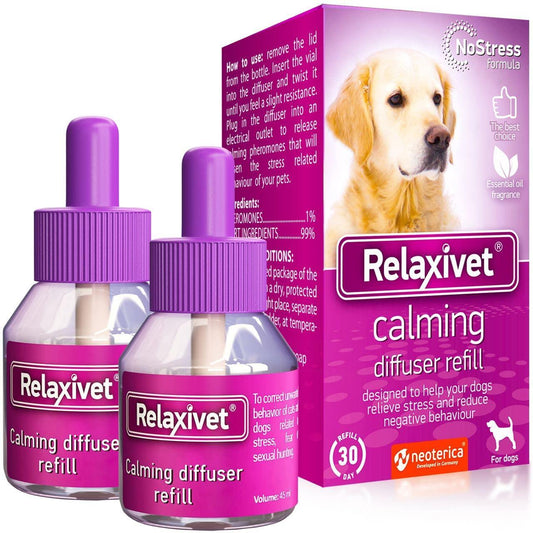 Beloved Pets Dog Calming Pheromone Diffuser Refill 2 Pack | Improved